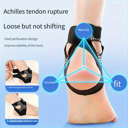 Ankle Brace Support - Heavy-Duty Compression Fit, High-Elasticity Soft for Men & Women, Ideal for Basketball,, Running, Gym Training - Ideal for Prevention