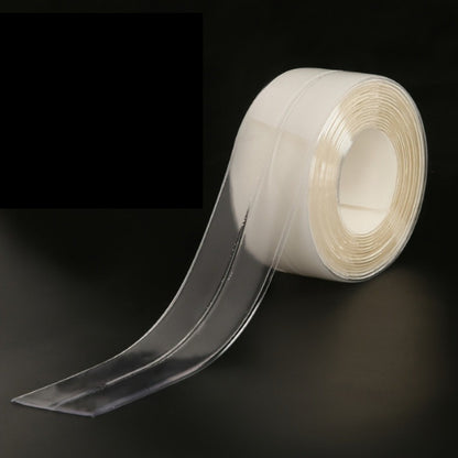 Clear Kitchen & Bathroom Sealant Tape - Self-Adhesive Gap Filler for Countertops, Stovetops, Sinks - Multi-Surface Transparent Seal Strip, Length 196.85 Inch Width 3.8cm, PVC Material, Ideal for Tile Surfaces, Kitchen Sealing