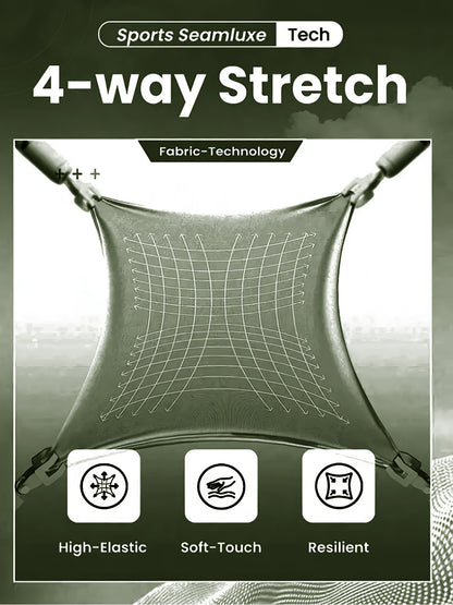 Seamless High-Waisted Yoga Pants for Women - Tummy Control Butt-Lifting 4-Way Stretch Workout Leggings, Moisture-Wicking Quick-Dry Fitness Running Gym Casual Wear, All-Season Machine Washable, Seamless Design, Durable Legging
