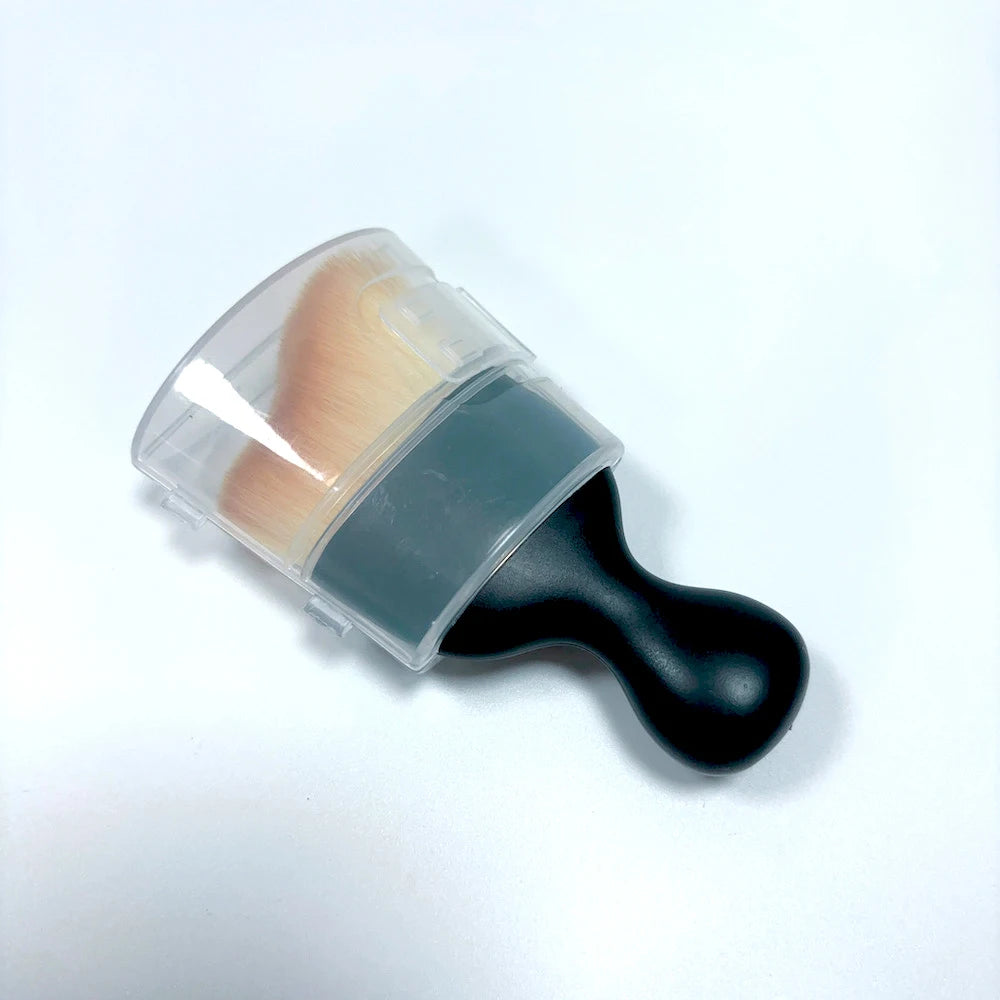 DAHUI Curved Design Dirt Dust Clean Brushes Car Cleaning Brush Dust Collectors Car Interior Brush Clean Tool with Cover