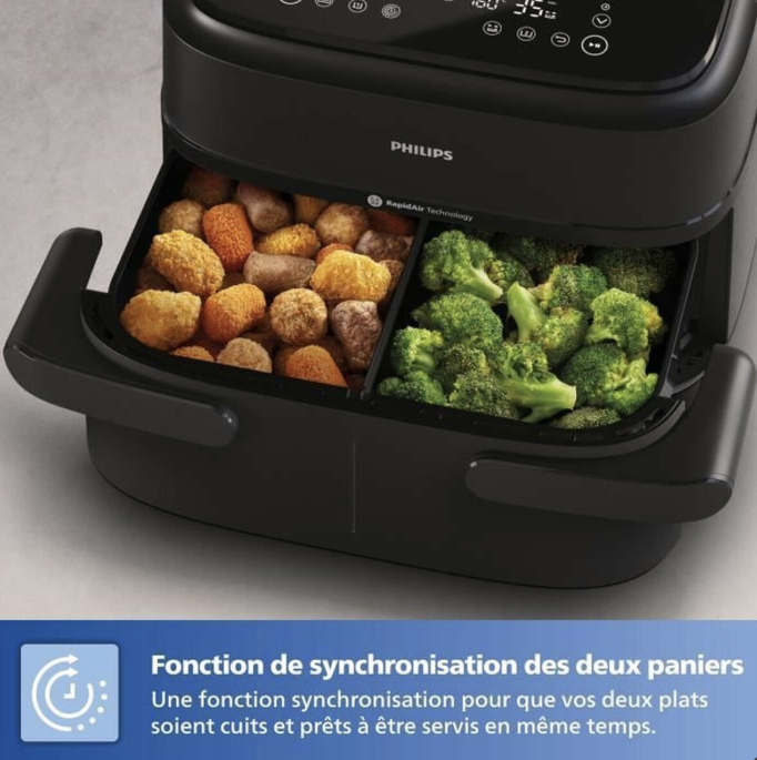 Fritadeira de Ar Philips Preto