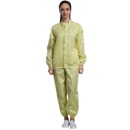 H-1106 Unisex Dustproof Lint Free Protection Bio Coverall Esd Antistatic Cleanroom Suit