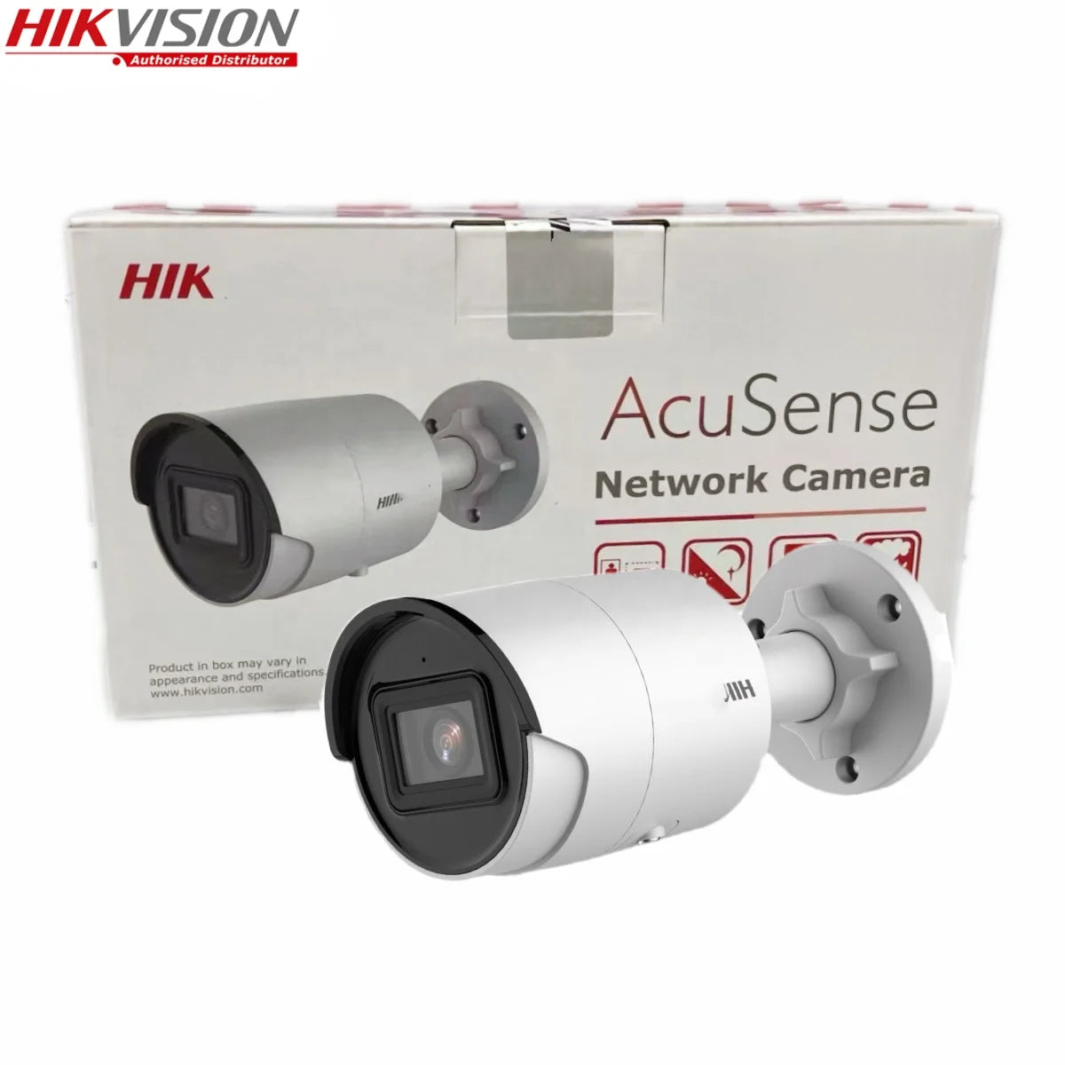 Hikvision DS-2CD2083G2-IU 8MP AcuSense Fixed Bullet Camera 4K Outdoor PoE IP67 Waterproof H.265 Two-Way Pan-Tilt Built-In