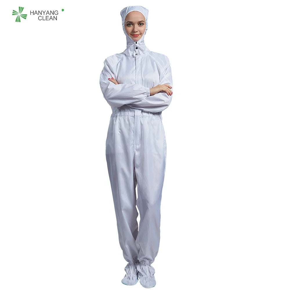 H-1123 75D Stripe Autoclavable Coverall Clean Room Garment Anti Static ESDD Jumpsuit ESDD Clothing