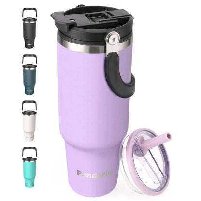 FBA Warehouse Ready Stock 40oz Powder  Solid Color Checkerboard  Coated Insulated Tumbler with Lids and Straws Insulated Mug
