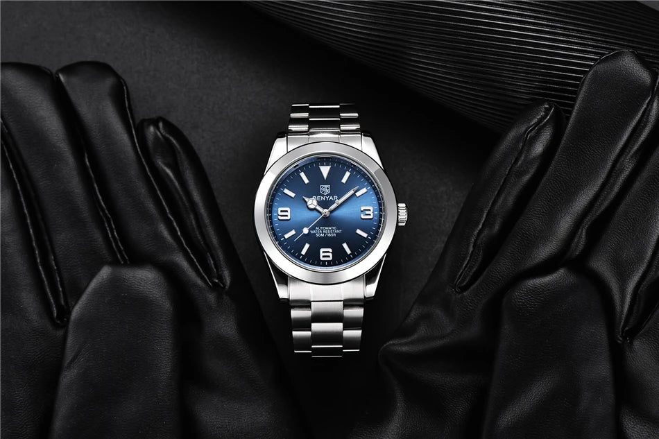 BENYAR 40MM V2 Version Top Brand  Luxury Men Watch Fashion Sport Watch  Automatic Mechanical Watches 10Bar BY-5177