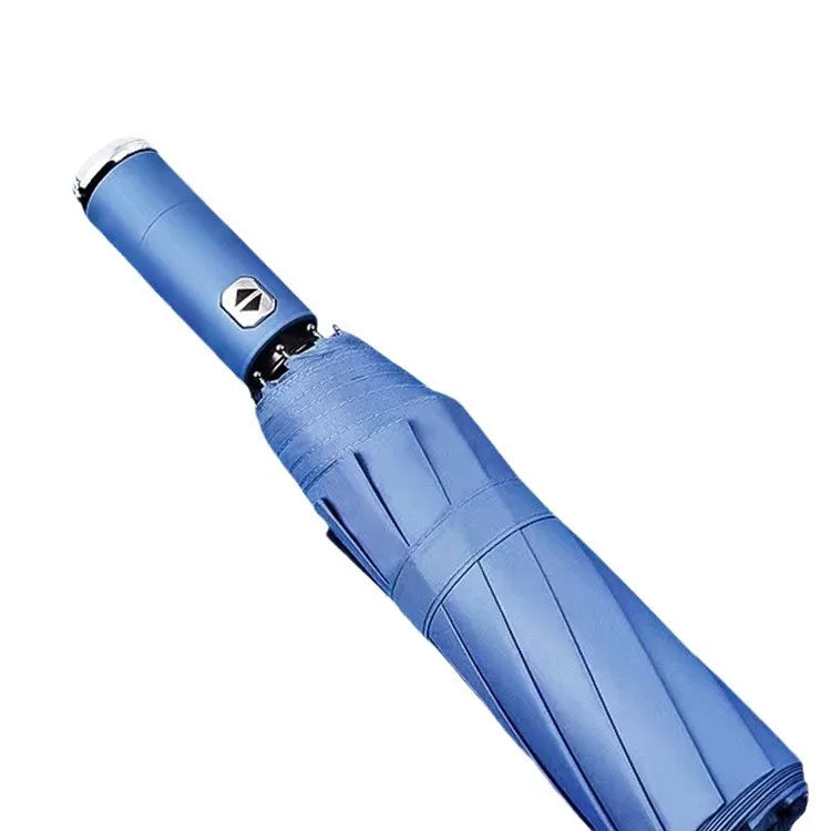 Hot Sale Multi-Color Foldable Automatic Umbrella with Built-in LED Light Handle for Outdoor Activities