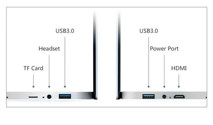 15.6" FHD Display, Win 10 Pro Laptop, 12G RAM with N5095 Notebook Portable Gaming Laptop