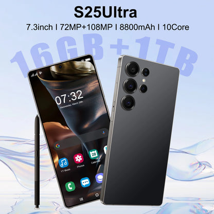 2025 for Galaxy S25 Ultra 5G Unlocked 16GB/1TB 108MP 7.3 Inch 4K Screen  Smart Mobile Phone Decacore French CDMA LTE