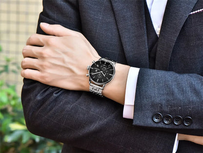 PAGANI DESIGN 2025 New Luxury Fashion Sapphire Japan VK67 Mens Watches Quartz Pointer Chronograph Waterproof Wrist Accessories