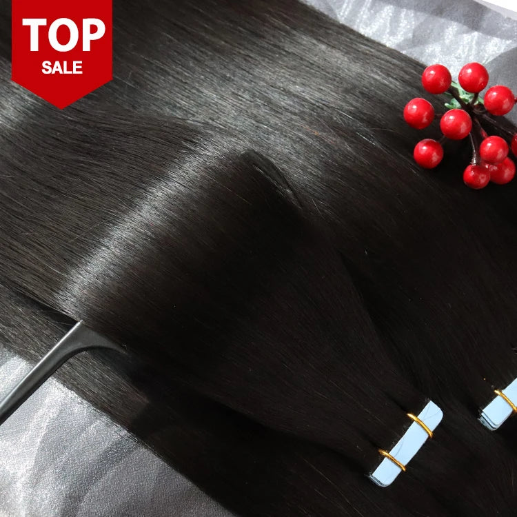 Wholesale Cuticle Aligned Water Wave Raw Human Hair Tape Ins Vendors Beauty Products for Women