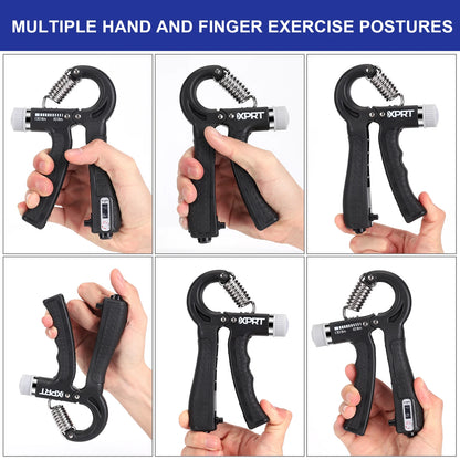Gym at Home  Strengthener Wrist Finger and Fore Arm Exerciser Power Grip  With Counting Metal Hand Grips Strengthener