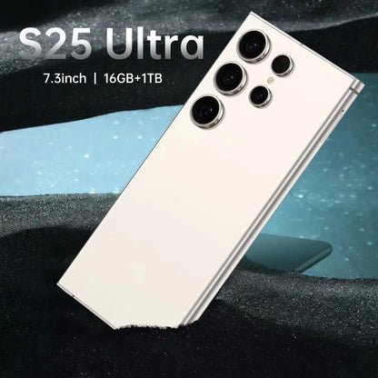 Smartphone Galaxy S25 Super 7.3 HD 5G, 16GB + 1TB, Dual SIM, 8000mAh, Câmaras 72MP + 108MP, Android Original.