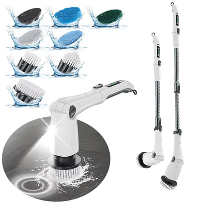 Escova elétrica automática para limpeza de louça, esfregona elétrica giratória para cozinha e casa de banho.