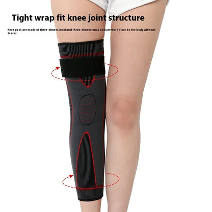 Men Women's Sports Nylon Knee Pads Flexible Football Protective Gear with Compression Leg Guards Elbow Straps for Cycling Gym