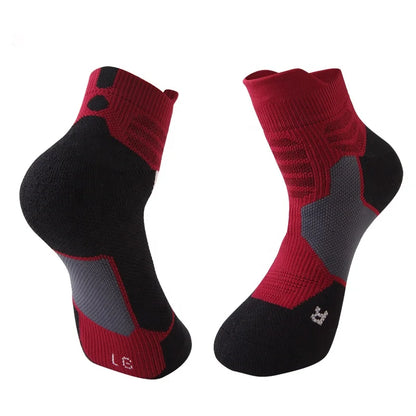 China Manufacture Cheap Fashion Polyester Sports Towel Bottom Thick Non-Slip Athletic Elite Socks Men's Basketball Socks