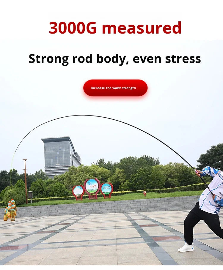 2025 Upgrade Fast Performance Carbon Sea Rod for Carp Fishing New Model with Soft-Tipped Rock &amp; Rubber Handle for Bottom Fishing