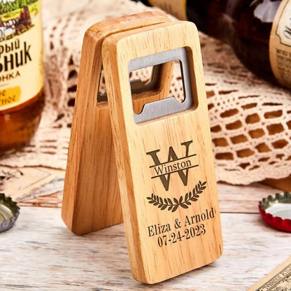 US Free Shipping Pack of 50 Wood Laser Engraving Blanks Bulk Rustic Wooden Beer Bottle Opener
