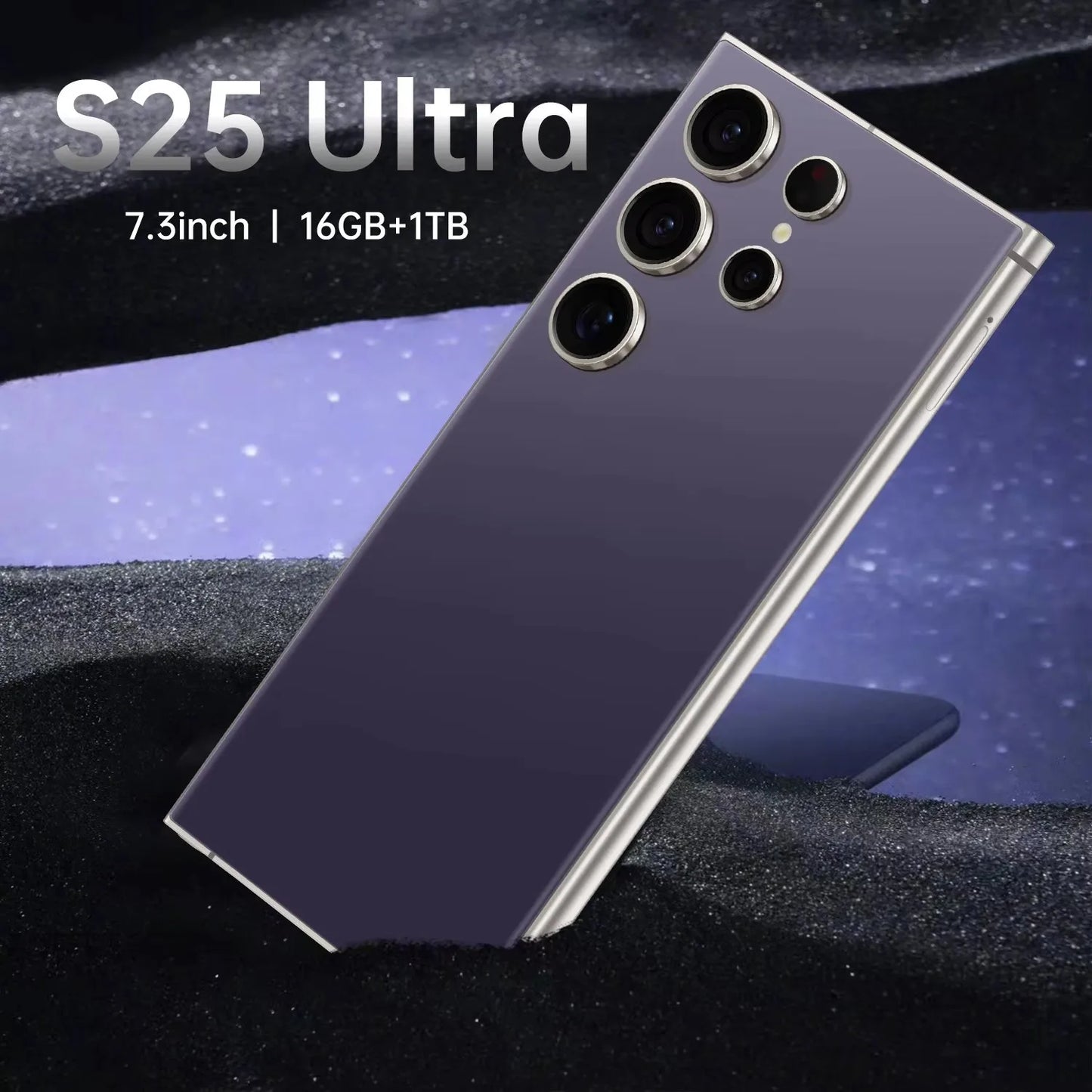 Smartphone Galaxy S25 Super 7.3 HD 5G, 16GB + 1TB, Dual SIM, 8000mAh, Câmaras 72MP + 108MP, Android Original.