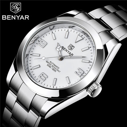 BENYAR 40MM V2 Version Top Brand  Luxury Men Watch Fashion Sport Watch  Automatic Mechanical Watches 10Bar BY-5177