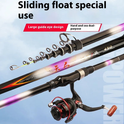 2025 Upgrade Fast Performance Carbon Sea Rod for Carp Fishing New Model with Soft-Tipped Rock &amp; Rubber Handle for Bottom Fishing