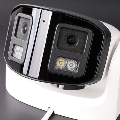 GA-B6DFD-M4G(AG) 4MP 180 Degree Panoramic Security IP66 ColorVu Night Vision Two Way Audio Outdoor CCTV Dome POE Camera