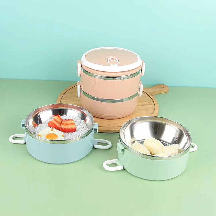 Portable Thermal Lunchbox Picnic Office Students Kids Workers School Japanese Bento 4-Layers Stainless Steel Lunch Box Food