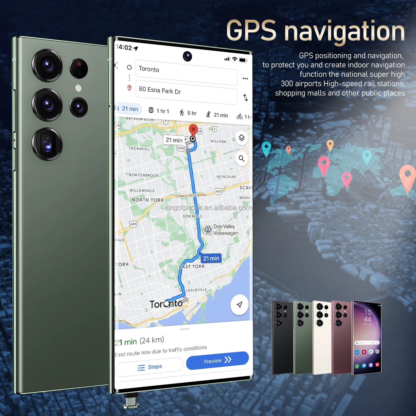 Hot Selling Unlocked 7.3-Inch for Gal Axy S24 Ultra 4G Smartphone 512G Android Phone with 108MP Rear Camera CDMA and LTE Cell