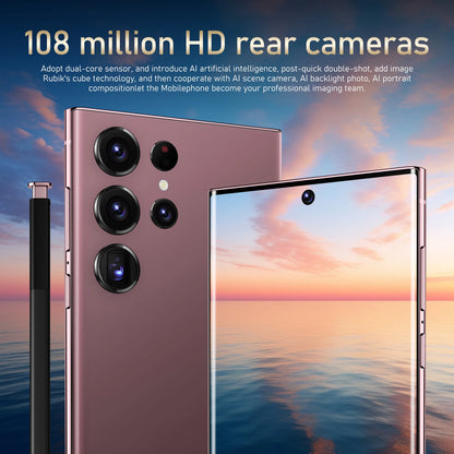 Hot Selling Unlocked 7.3-Inch for Gal Axy S24 Ultra 4G Smartphone 512G Android Phone with 108MP Rear Camera CDMA and LTE Cell