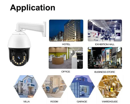 36X Optical Zoom 5MP 6 Inch High Speed ​​Dome Wired IP CCTV Security Outdoor PTZ Surveillance Camera 4K