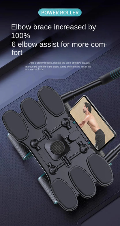 Wholesale High Quality New 4 Wheel Abdominal Wheel for Muscle Training Eva Slide Machine 4 Abdominal Ab Wheel Roller
