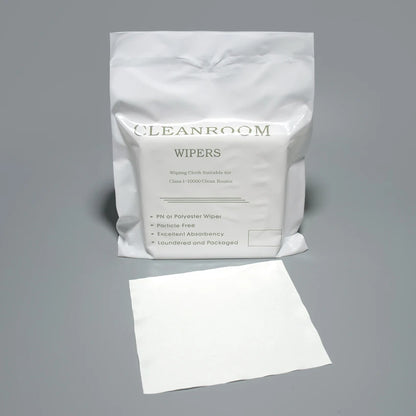 6''*6'' Low Lint Microfiber Cleaning Cloth Laser Cut Class 100 Non-Dust for Cleanroom Square Shape in Plain Style