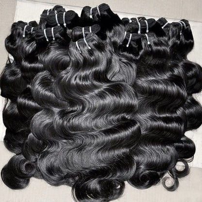 Virgin Cambodian Hair Bundles Natural Black Extension 100% Body Wave Human Hair Extensions Beauty Products for Women