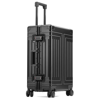 20 24 26 29 Inch All Aluminum Carry on Luggage Hard Shell Suitcase Zipperless Spinner Wheels Luggage With 4 Anti-crash Corners