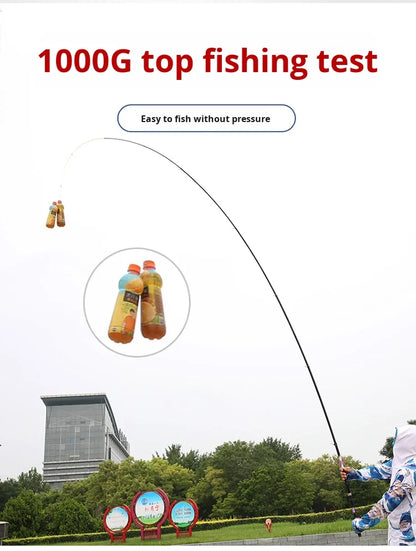 2025 Upgrade Fast Performance Carbon Sea Rod for Carp Fishing New Model with Soft-Tipped Rock &amp; Rubber Handle for Bottom Fishing