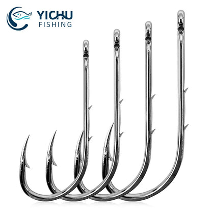 1000pcs 92247 Octopus Beak Baitholder Fishing Hooks Carbon Steel Barbed Offset Octopus Circle Hooks for Saltwater Freshwater