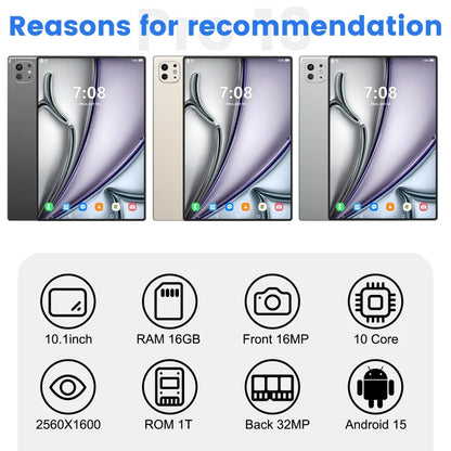 Hot Selling 10.1 Inch Pad Pro 13 Octa Core Android 15 Ram 8gb Rom 128Gb Tablet With Sim Card Business Tablet for Professional