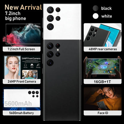 Galaxy S22 Ultra 16GB+1TB Smart Android Phone 6800mah 5G Dual SIM Dual Standby Unlocked Smartphone S22 ultra S22 ultra
