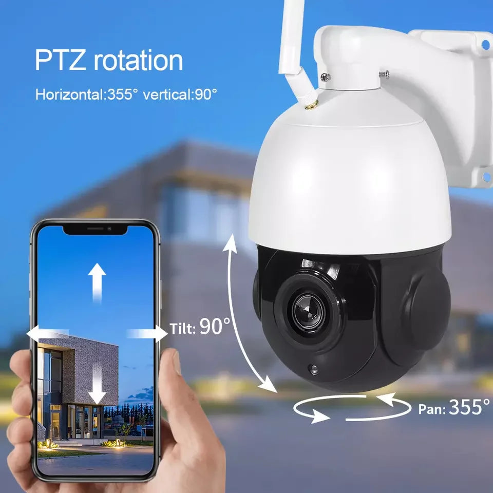 36X Zoom Wifi Camera 5MP Outdoor High-Speed ​​Dome Security Wireless P2P IP CCTV PTZ Camera Waterproof