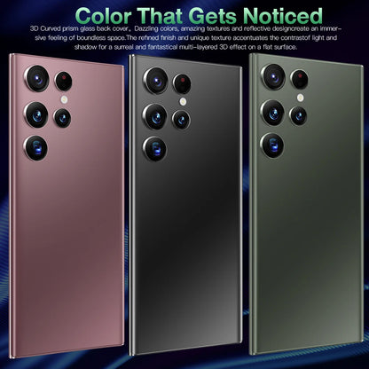 2023 Style Grids China Wholesale Personalizeds23 ultra 6.8inch Dual Sim Card Smartphone 5g Oem Mobile Phone Galaxie