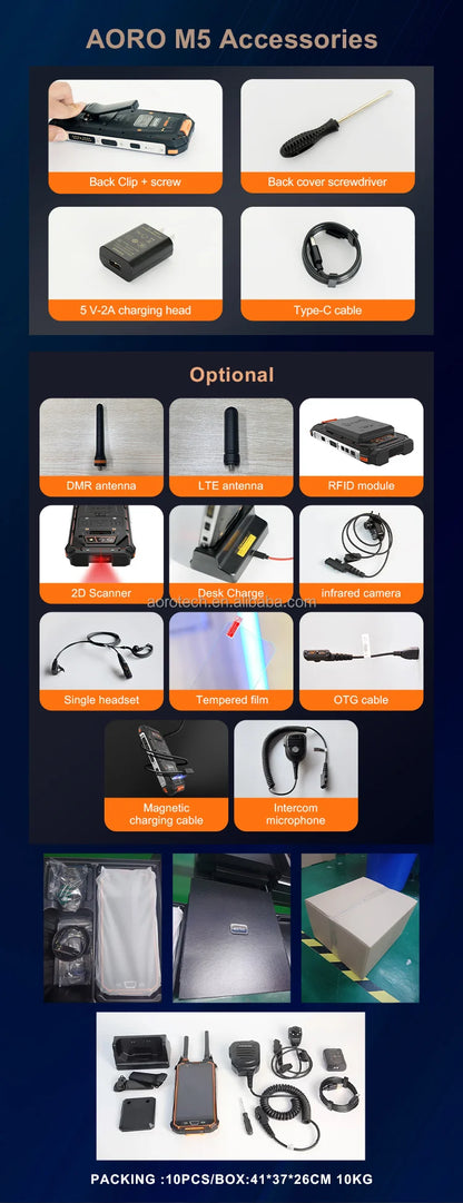 Explosion Proof Intrinsically Safe Zone 2 ATEX IP68 Waterproof Smartphone with NFC QWERTY Keyboard LTE/GSM/CDMA Compatibility