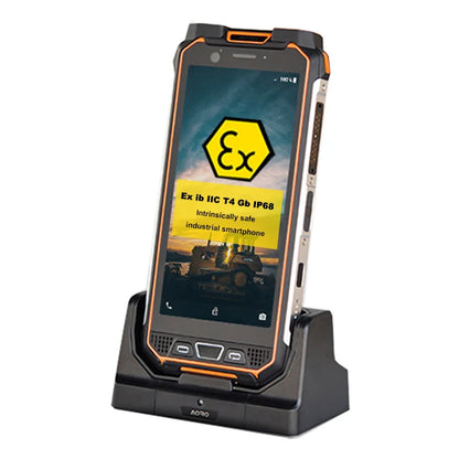Explosion Proof Intrinsically Safe Zone 2 ATEX IP68 Waterproof Smartphone with NFC QWERTY Keyboard LTE/GSM/CDMA Compatibility