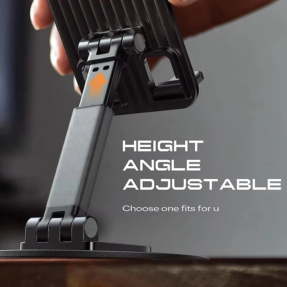 Universal Mobile Phone Stand on Desk 360° Rotatable Adjustable Portable Holder for Phone Tablet Video Recording Live Broadcast