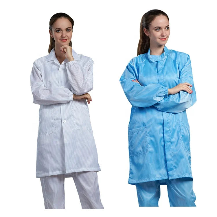 H-1104 Cleanroom Antistatic Garment Gown Esd Smock Uniform Working Clothes