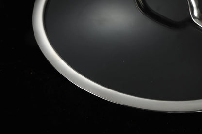 Hybrid Nonstick 6-Piece Fry Pan Set with Tempered Glass Lids Stay-Cool Handles Dishwasher and Oven Safe Induction Ready