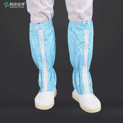 H-3517 Cleanroom Unisex PVC Outsole Autoclavable Anti-static Sterile Esd Boot Shoes for Medical Pharmaceutical Factory