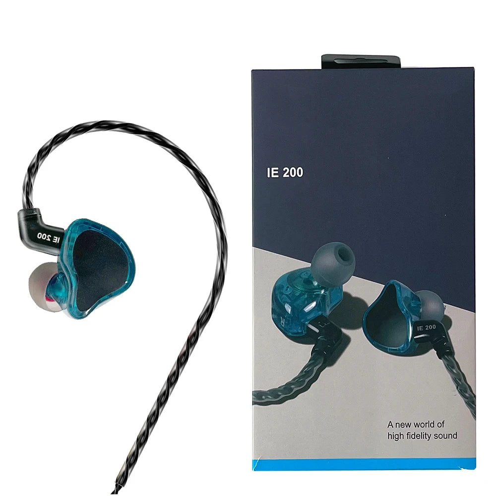 IE200 In-Ear Pro HIFI Monitor Earphones, Noise Reduction, Live Feedback, Ergonomic Design, Comfortable Fit
