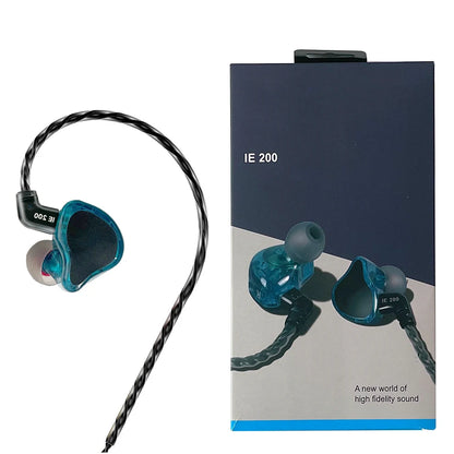 IE200 In-Ear Pro HIFI Monitor Earphones, Noise Reduction, Live Feedback, Ergonomic Design, Comfortable Fit