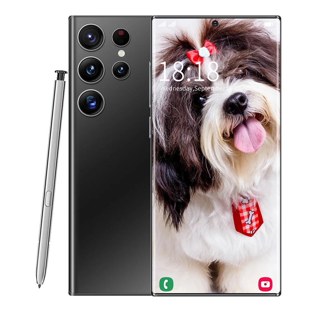 2023 Style Grids China Wholesale Personalizeds23 ultra 6.8inch Dual Sim Card Smartphone 5g Oem Mobile Phone Galaxie