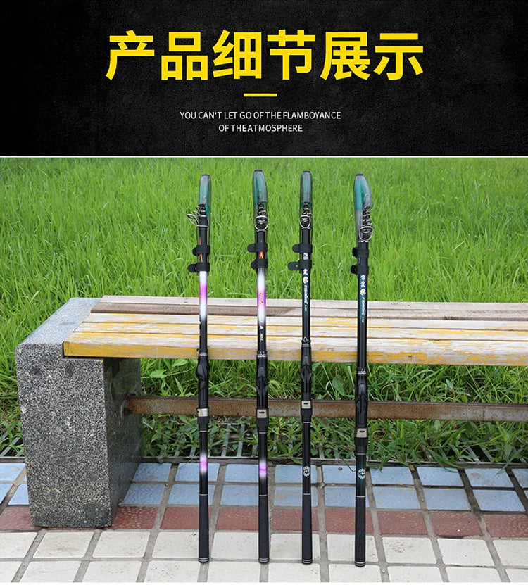 2025 Upgrade Fast Performance Carbon Sea Rod for Carp Fishing New Model with Soft-Tipped Rock &amp; Rubber Handle for Bottom Fishing